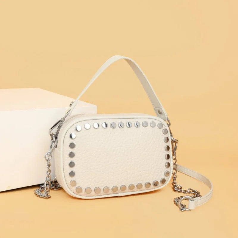 Popular Classic Leather Women's Tote Bag High-End Luxury Brand Elegant Fashionable Daily Vintage Commuter Bag