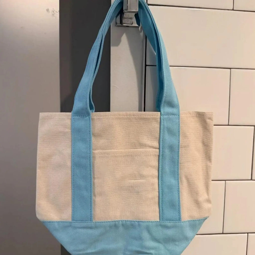 Canvas Tote Bag Large Canvas Tote Bags Reusable Grocery Carrier Fashionable Shopping Pouch For Camping  Single Shoulder Bags