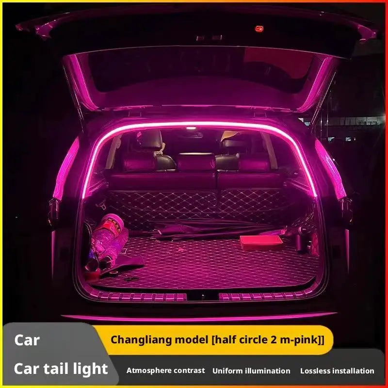 Car Trunk LED Light Strip - High-brightness, Auto-sensor & No Wiring, Ambient Decorative Light for Interior Modification