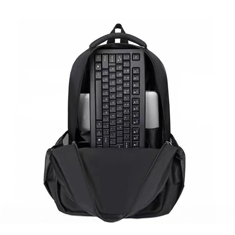 Men's and women's fashionable, versatile, simple and spacious backpacks, dual-shoulder travel bags, lightweight and portable