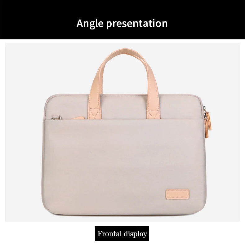 Lightweight Laptop Bag Portable Women Business Shoulder Messenger Bag  14/15 Inch Handbag Waterproof Storage Bags Briefcases