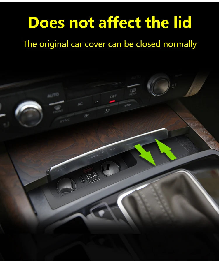 Car wireless charger for Audi A6 C7 A7 S6 RS6 S7 RS7 2011-2018 phone fast charging pad mobile holder charge accessories interior