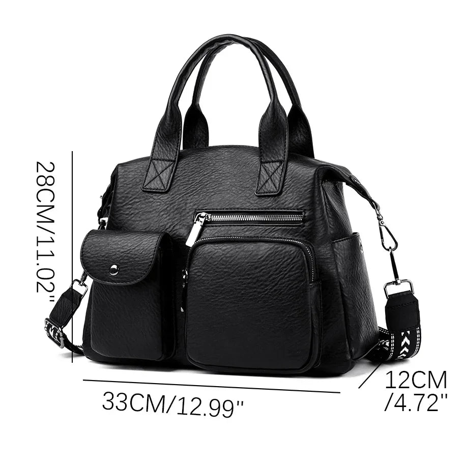 Luxury Shopping Handbags Female Shoulder Bags Designer PU Leather Crossbody Bags for Women Large Capacity Messenger Bag Tote