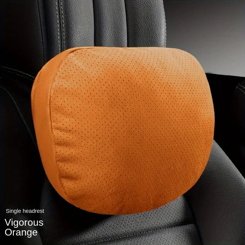 Adjustable Car Headrest with Lumbar Support - Maybach Design, S-Class Style, Soft High-Quality Universal