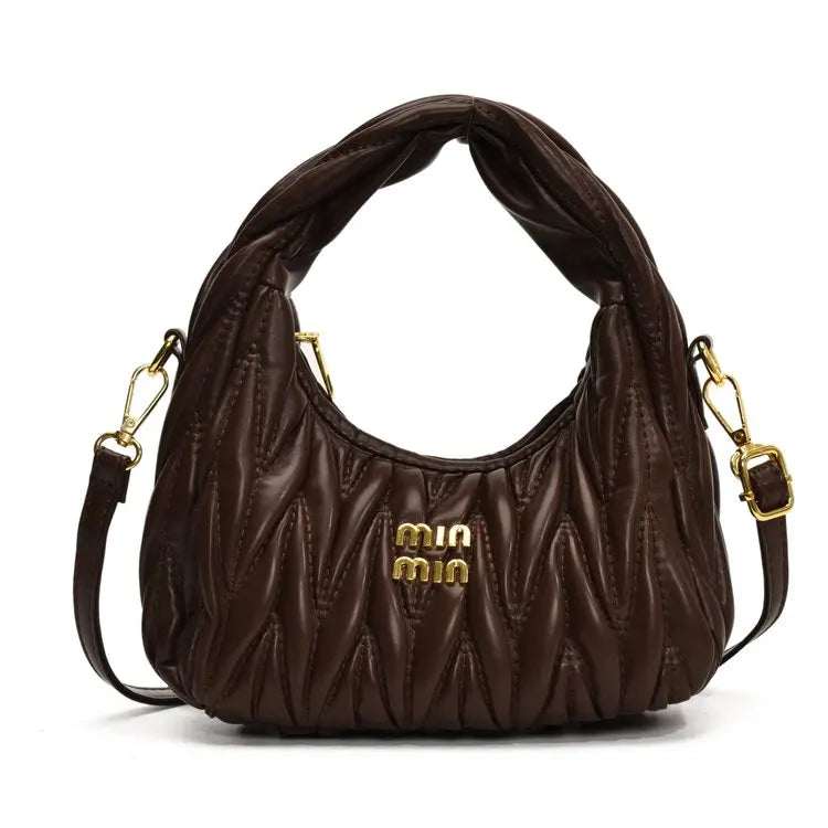 Luxury Ladies Shoulder Bag Made Of Premium Leather Boasting Paris Style And Casual Vintage Trendy Look