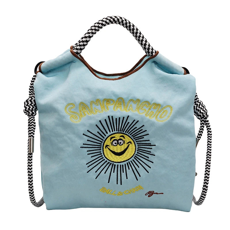 Armpit bag; eco-friendly shopping bag; exquisite embroidery; waterproof nylon shopping bag; handbag for ladies; single shoulder