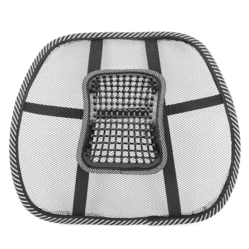 Ergonomic Lumbar Back Support Cushion - Soothing Massage & Mesh Design - Universal Fit for Car, Truck, Office & Home - Durable,