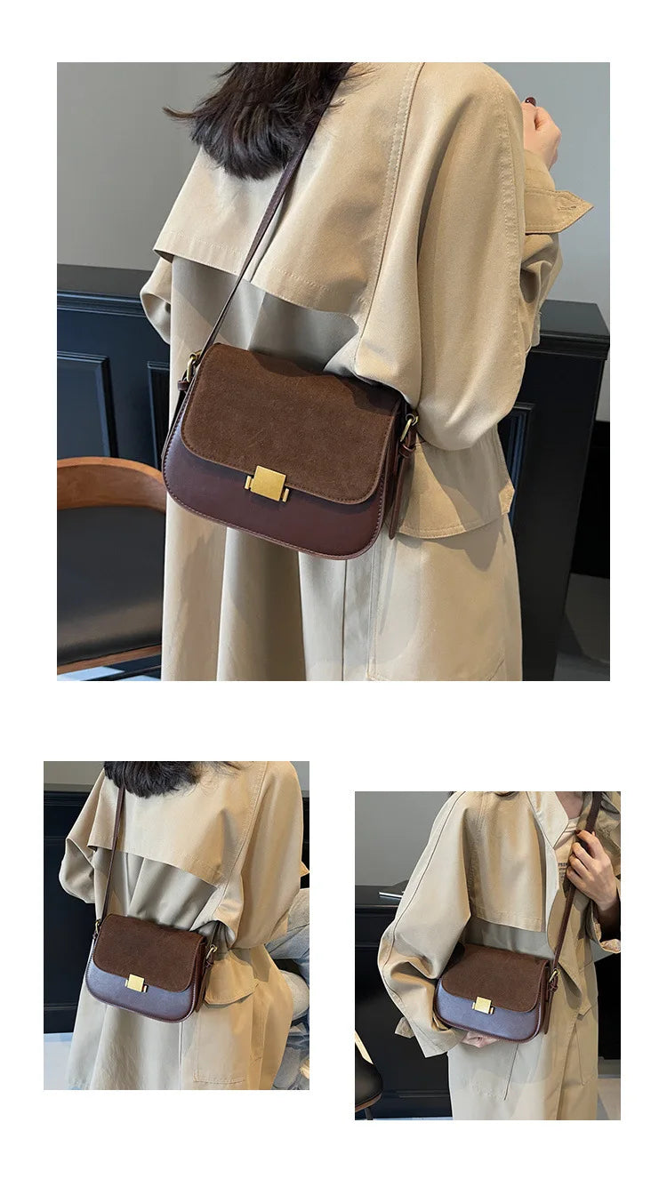 Fashionable Matte Ladies' Bag Versatile Crossbody Underarm Single Shoulder Bag Stylish Accessory for Casual Travel