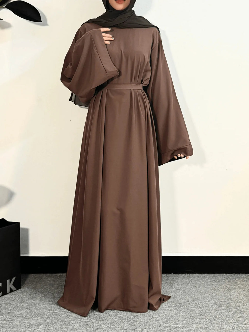 Muslim Abayas Women Kaftans Prayer Dress With Belt Full Sleeve Islamic Clothing Dubai Robe Ramadan Dresses Women Jilbabs