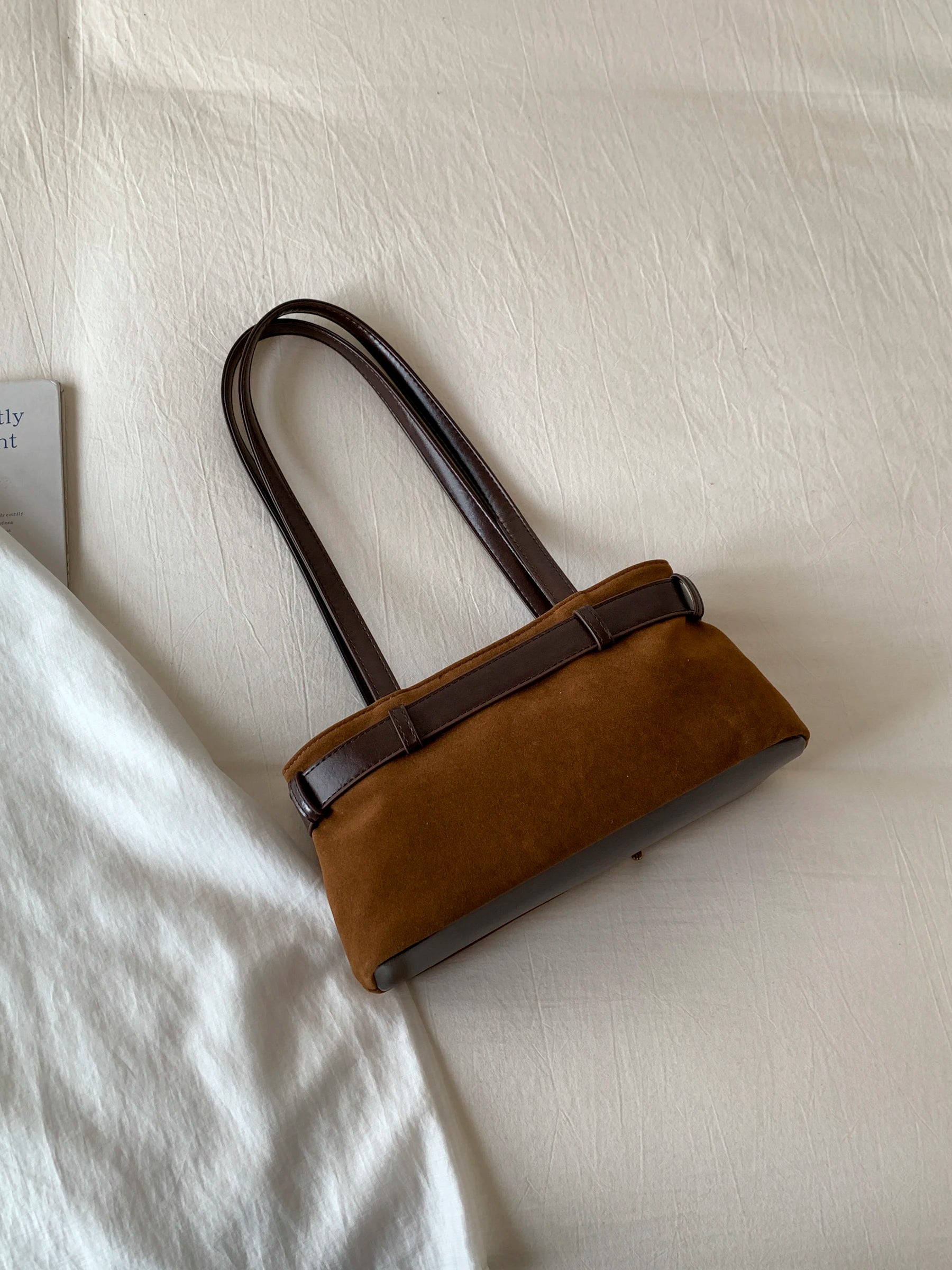 Shoulder Bag for Going Out to Work, Autumn and Winter Retro High-End Bag for Women, 2025 New Shoulder Underarm Bag 1257JC