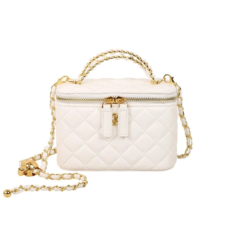 Classic Designer Elegant Leather Tote Bag For Women With Minimalist Solid Color And Trendy Design Crossbody Handbag Luxury