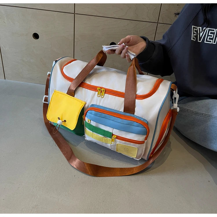 Travel Bag, Duffel Bag Cosmetics Bag, Professional Fitness Bag, Yoga Swimming Training Backpack, Satchel Shoulder Crossbody Tote Bag, Suitable for Men and Women