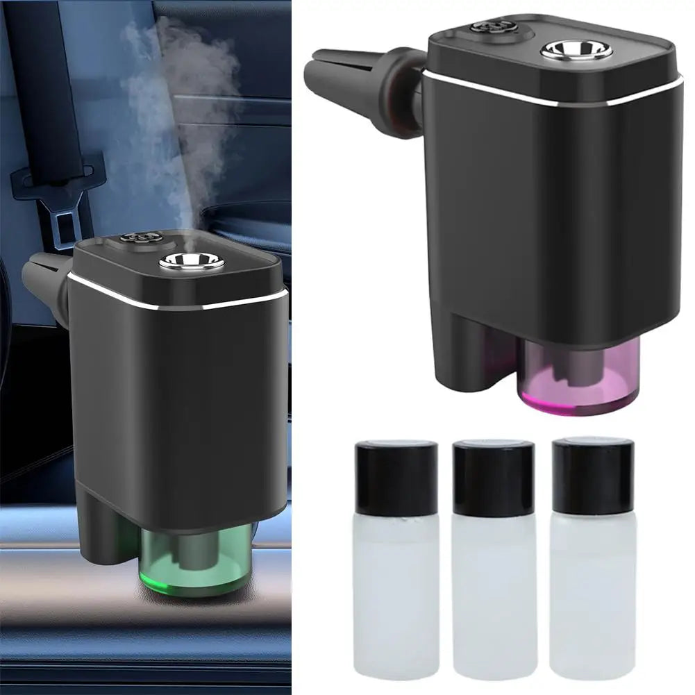 Smart Car Aromatherapy Diffuser Essential Oil Mist Humidifier Air Freshener Vent Clip Fragrance Diffuser For Auto Aromatherapy
