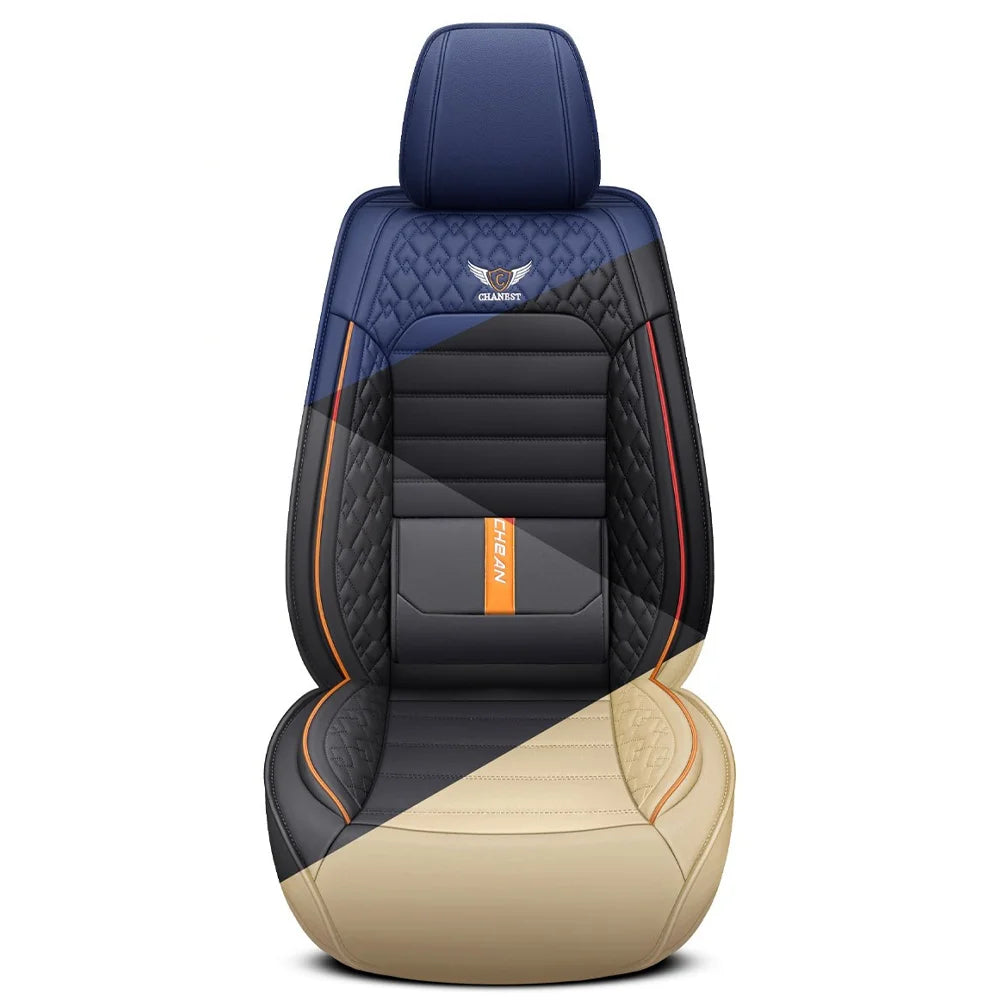 Ultra-Comfy & Durable Full-Wrap Leather Car Seat Covers – Premium Craftsmanship, All-Season, Universal Fit for Most Vehicles