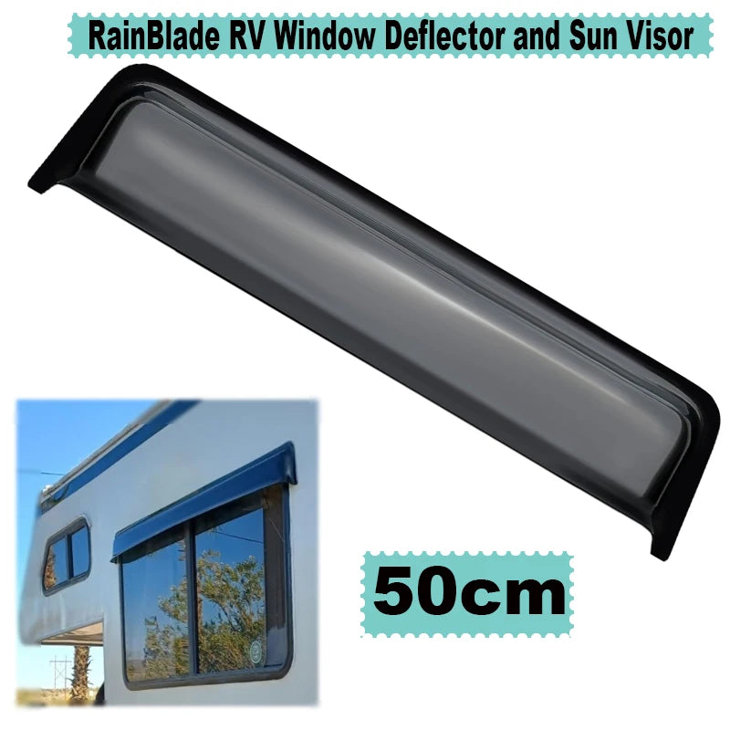 50cm RV Window Rain Deflector Guard RainBlade Deflects Rain And Sun Protection For Camper Van Windows RV Replacemen Accessories