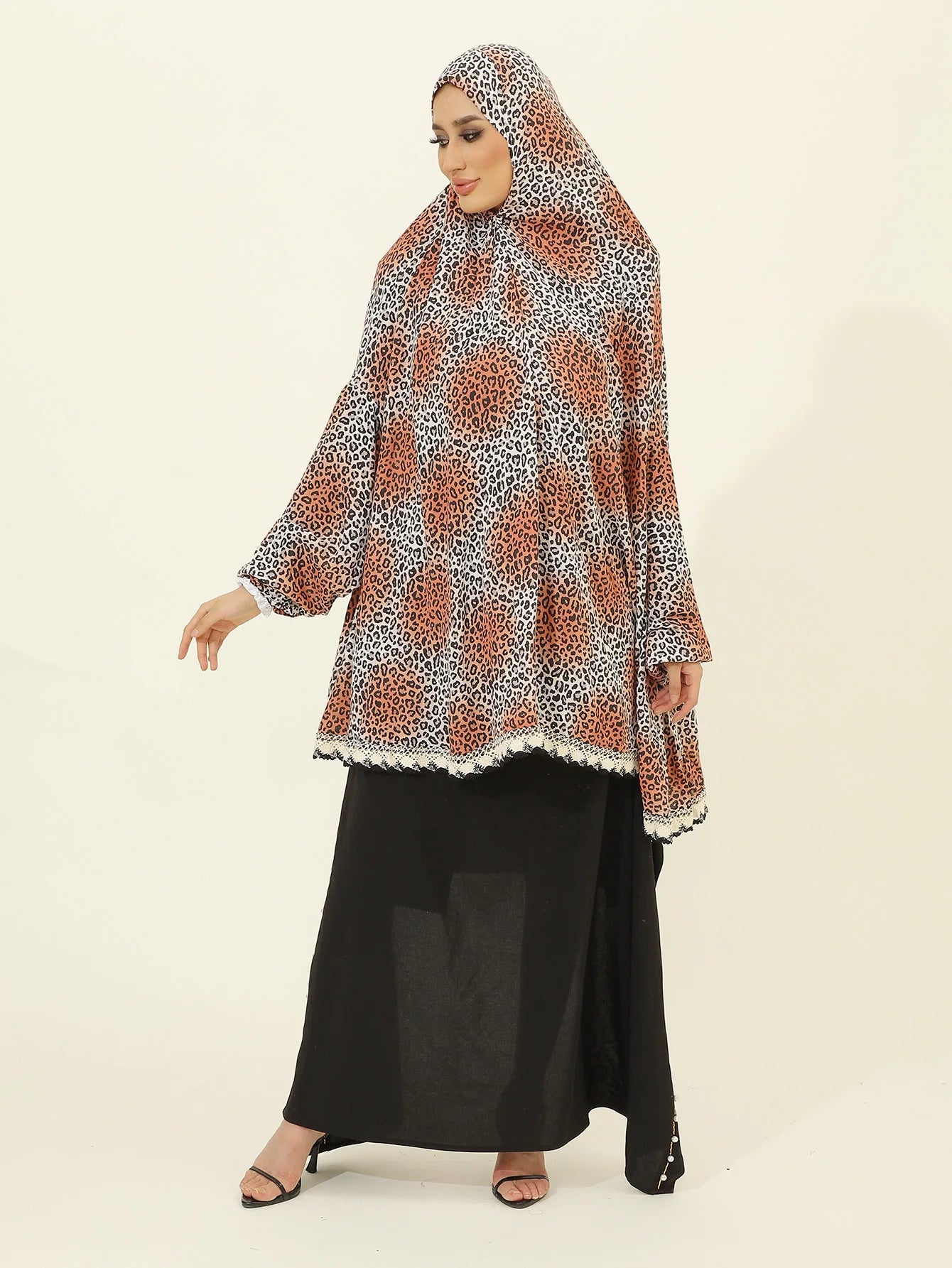 Islamic Clothing for Women | Abaya Dress with Hijab Set | Muslim Prayer Clothes for Hajj and Everyday Wear，Suitable For , Prayer