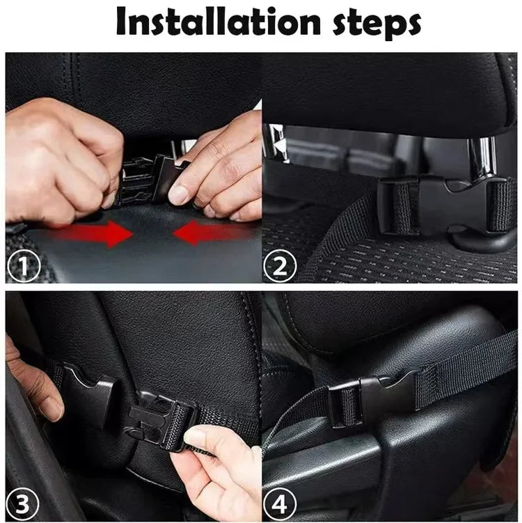 Car Seat Storage Organizer Multifunctional Oxford Fabric Car Back Multi Pocket Storage Bag with Touch Screen Tablet Holder