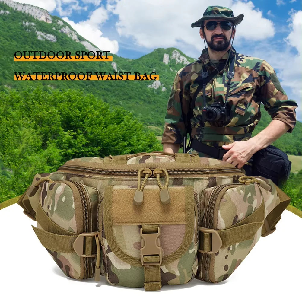Fanny Pack High Quality Outdoor Sports Waist Pouch Multipurpose Belt Bags for Camping Hiking Traveling Running Fishing