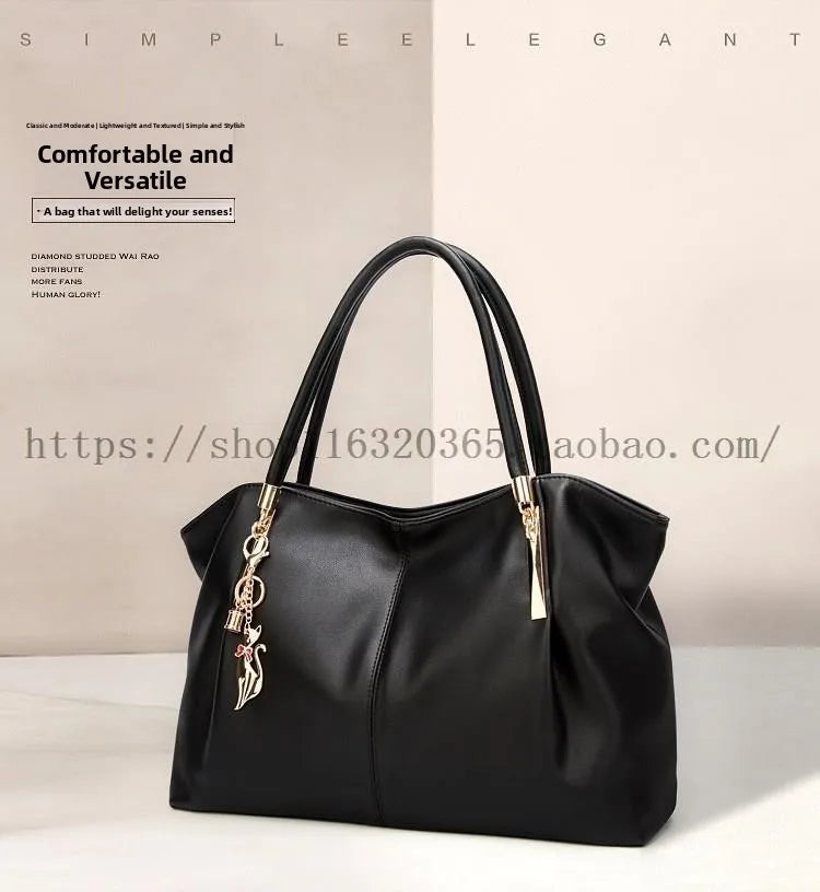 Faionable Casual Tote Bag Big oulder Bags for Women Modern Neutral Sle with Zipper Closure PU Leather Dumpling ape