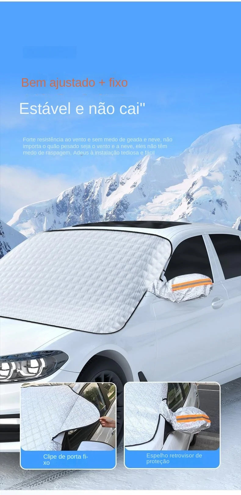 Sunshade Cover Car Windshield Snow Sun Shade Waterproof Protector Automobile Magnetic Cover Car Front Windscreen Cover