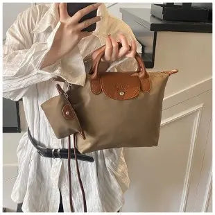 Luxury 2025 Work Tote - Fashion Patchwork Handbag with Long Strap Large Capacity, Waterproof Lining, Perfect for Office & Travel