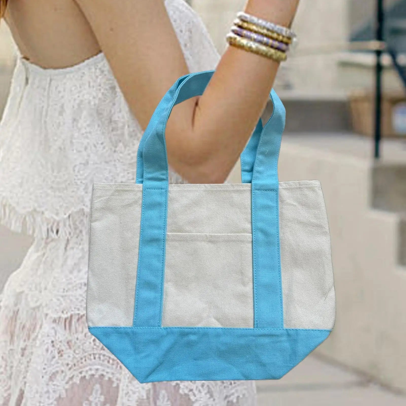 Canvas Tote Bag Large Canvas Tote Bags Reusable Grocery Carrier Fashionable Shopping Pouch For Camping  Single Shoulder Bags