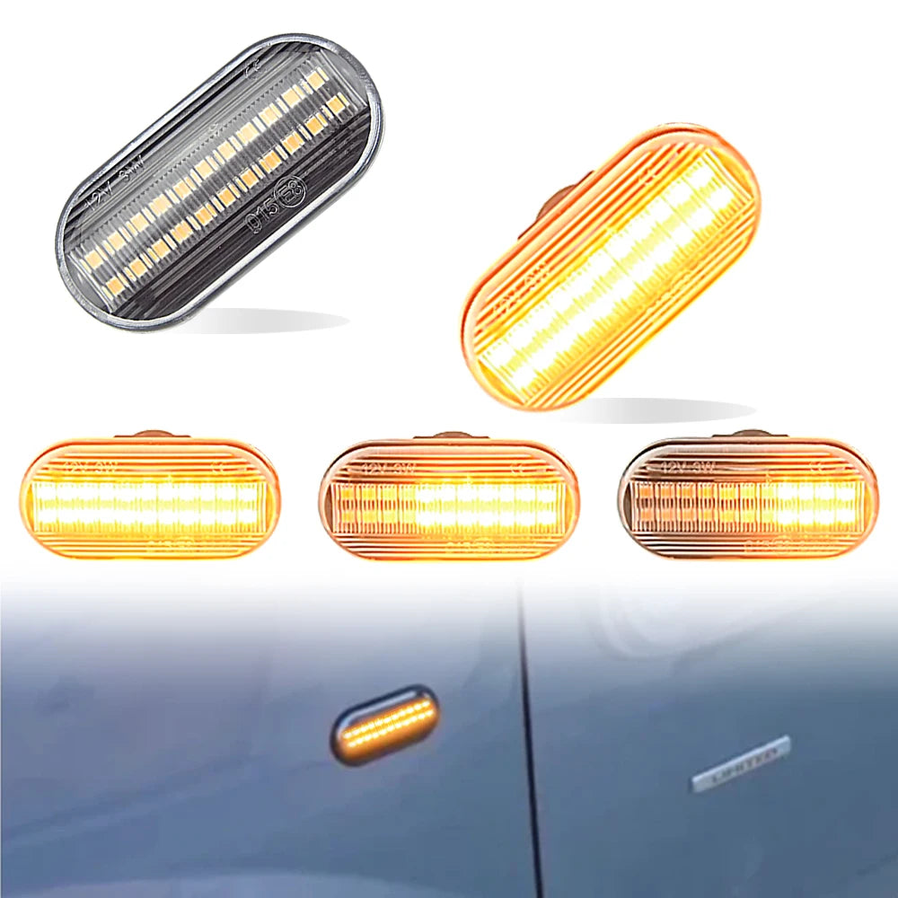 New LED Dynamic Turn Signal Light For Nissan Tiida C11 Note E11 Micra K12 NP300 Navara D40 Qashqai J10 Side Mirror Repeater Lamp
