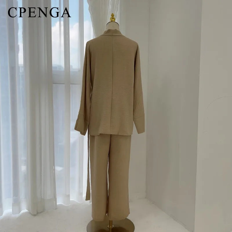 2 Piece Dubai Muslim Women Clothing Elegant Middle East Modest Top and Pants Sets 2024 Islamic Turkish Clothes Solid Outfits