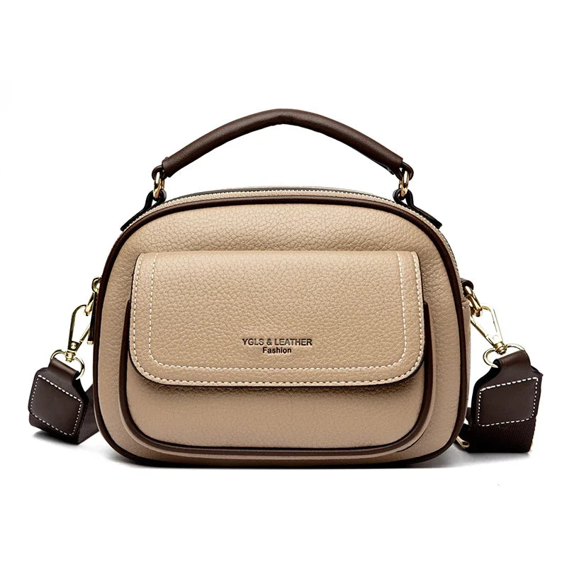 Underarm Bags New Women's Fashion Handbags Retro Solid Color PU Leather Shoulder Casual Women High-ranking Messenger Bags wallet