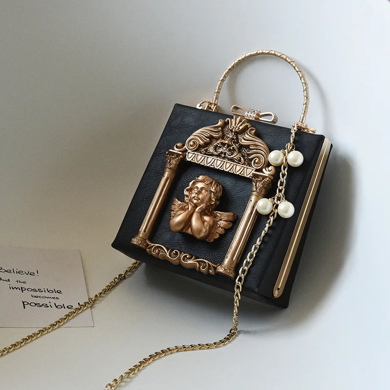 Luxury Angel Female Handbags Fashion Pearl Women Bag Cross Body Brand Leather Women Shoulder Bag Ladies Hand Bags Sac A Main