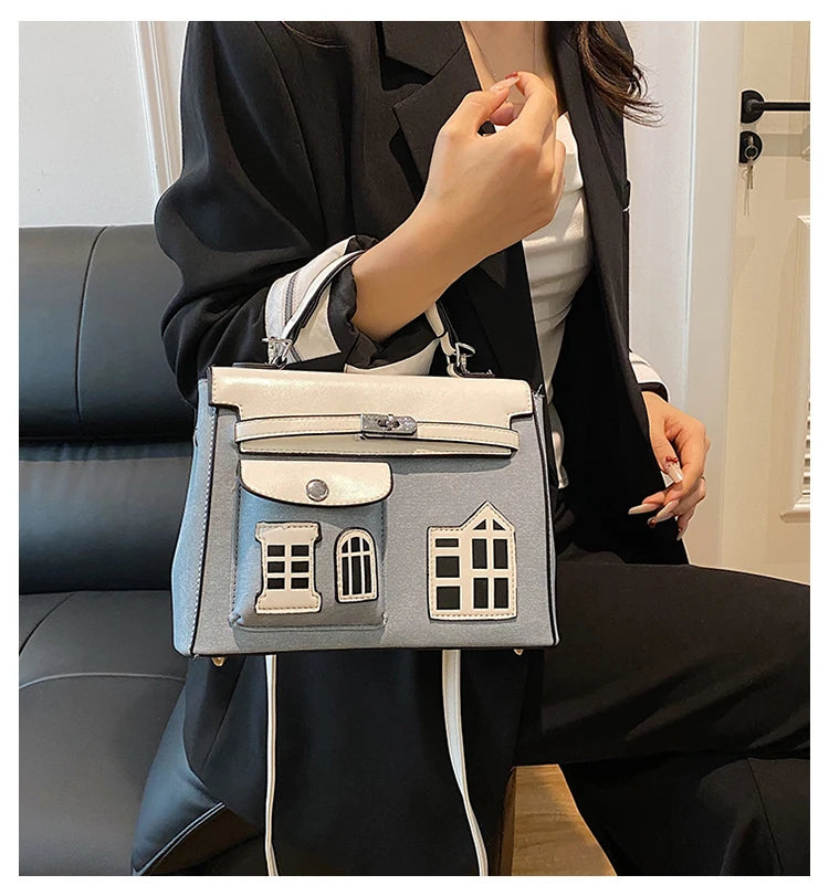Luxury Famous Designer Leather Shoulder Bag For Women, Elegant Classic Messenger Bag Popular Ladies Handbags Collection