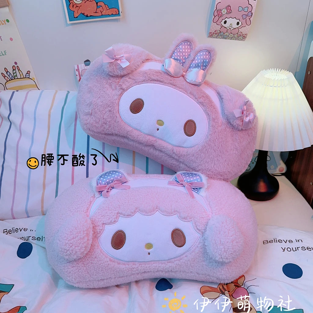 Sanrio My Melody Headrests Car Neck Pillows My Sweet Piano Pillows Car Interior Pillows Driving Neck Pillows Seat Waist Pillows