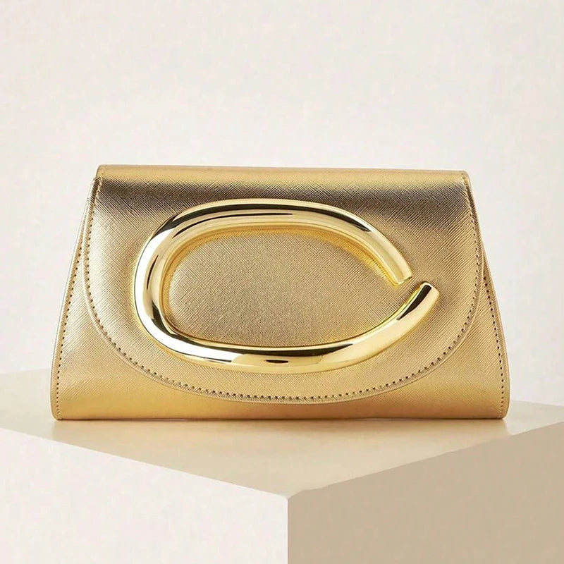 Elegant and luxurious women's evening gown bag, featuring a niche design and exquisite solid color women's handbag.