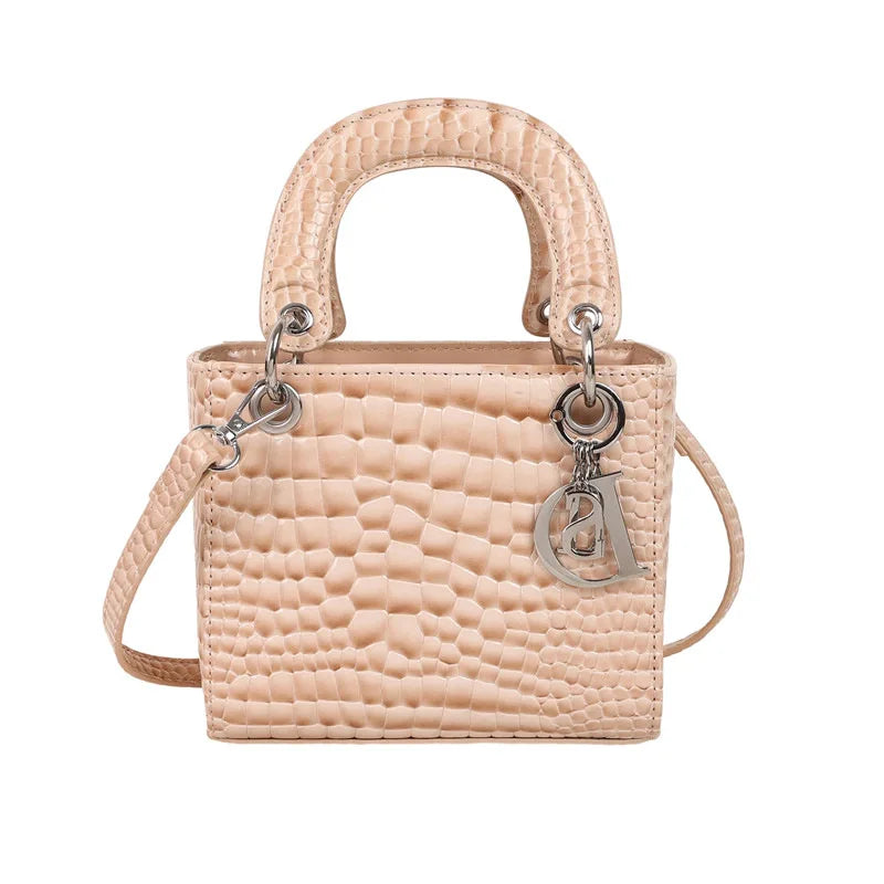 Women's Princess Diana - Style Glossy Crocodile Shoulder Bag - High - End,Versatile Messenger for On - the - Go luxury designer