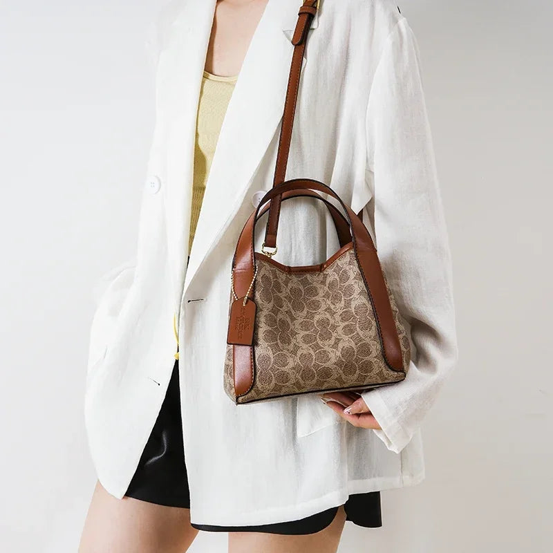 Premium Edition Women Crossbody Bag Luxury Vintage Leather Handbag High End Shoulder Tote Luxury Series