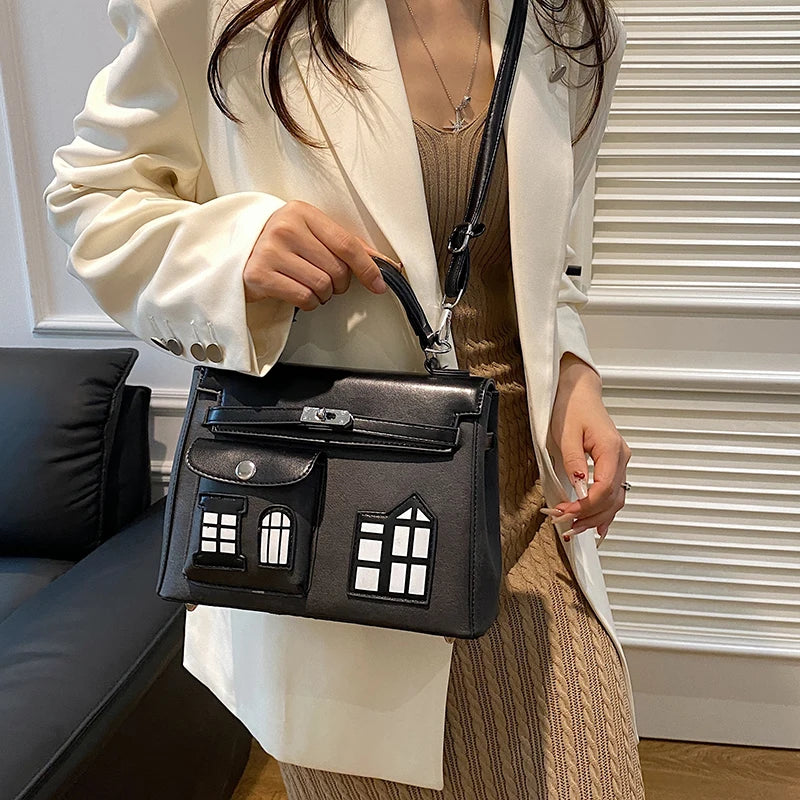 Luxury Famous Designer Leather Shoulder Bag For Women, Elegant Classic Messenger Bag Popular Ladies Handbags Collection