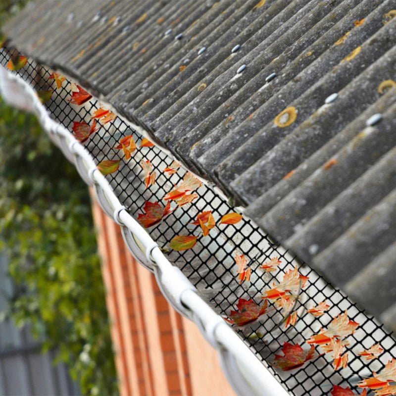 Guard Rain Anti-blocking Filter Gutter Guard Ladder Plastic Screen Mesh PVC Protective Net Leaf Guards