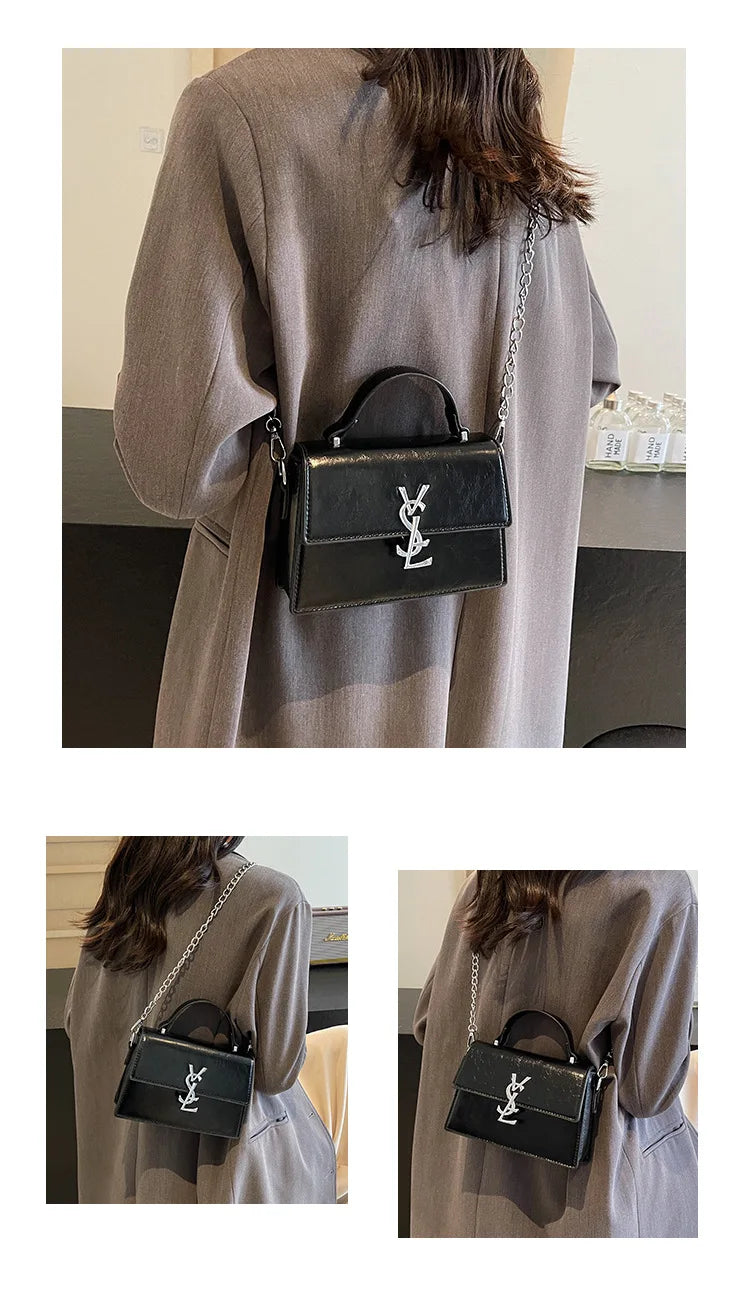 Designer style bag - 2025 hit product - Retro high-end evening bag Classic and versatile chain strap crossbody small square bag