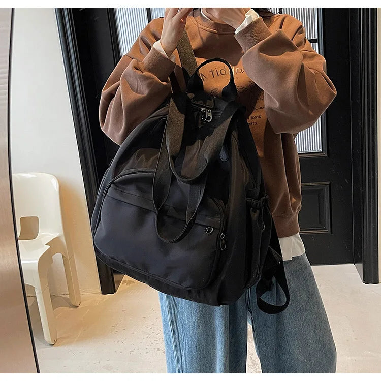 2025 New Leisure Trendy Light Luxury Handbag oulder Bag Korean Japanese Sle Multi-Use Lazy Wind Dual-Purpose Bapa