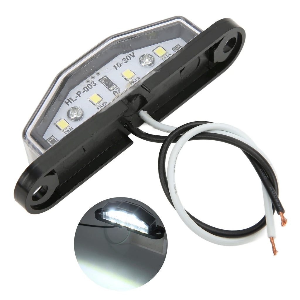 4‑LED License Plate Light 10‑30V IP67 Waterproof Durable Lamp For Trailer RV Van Truck