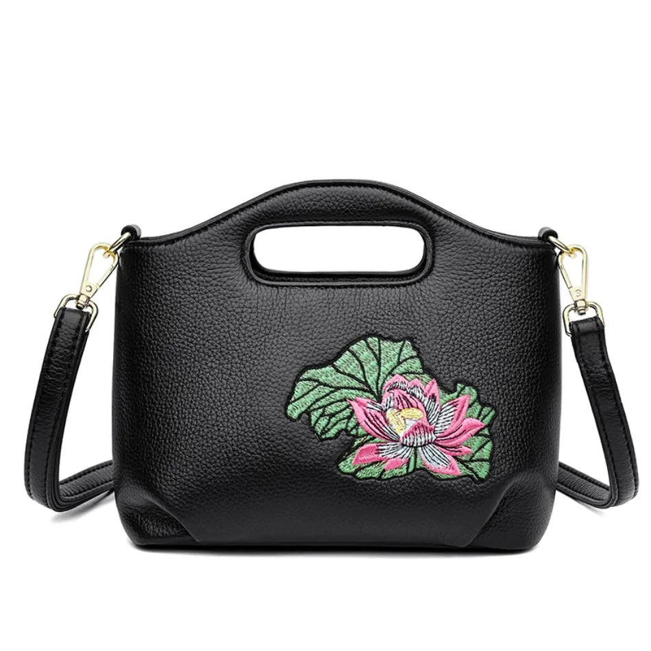 Retro Knurling Women Soft Pu Leather Top-Handle Bags Luxury Shoulder Crossbody Bags High Quality Purses and Handbags Sac A Main