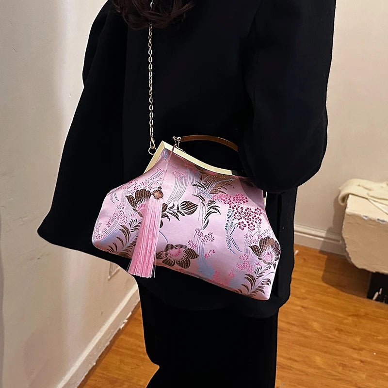 Luxury Women Party Dinner Bag Fashion Ladies Dinner Bag Elegant Wooden handle Simple Formal Gorgeous Crossbody Daily use Purse