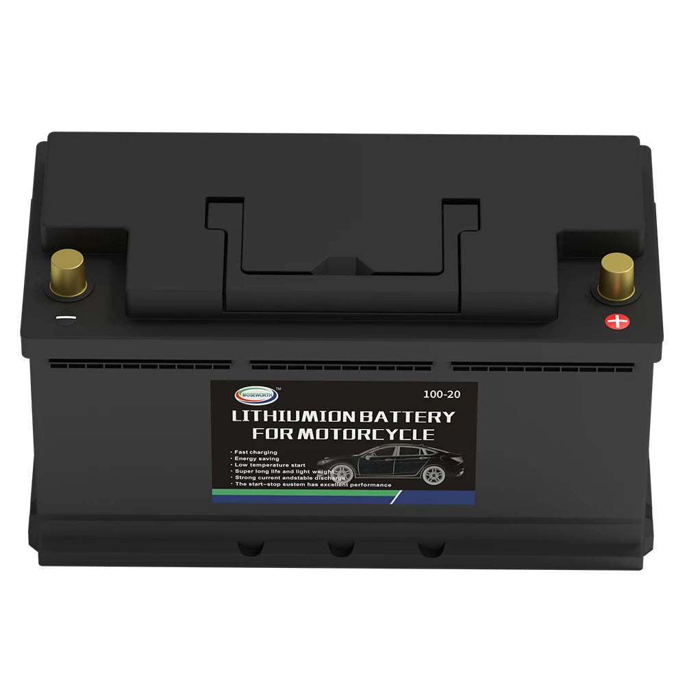 LiFePO4 Car Battery Built in BMS 70Ah 82Ah 100Ah 120Ah CCA 1300 1600 1900 2300A Car Jump Starter Lithium Iron Battery for RV Van