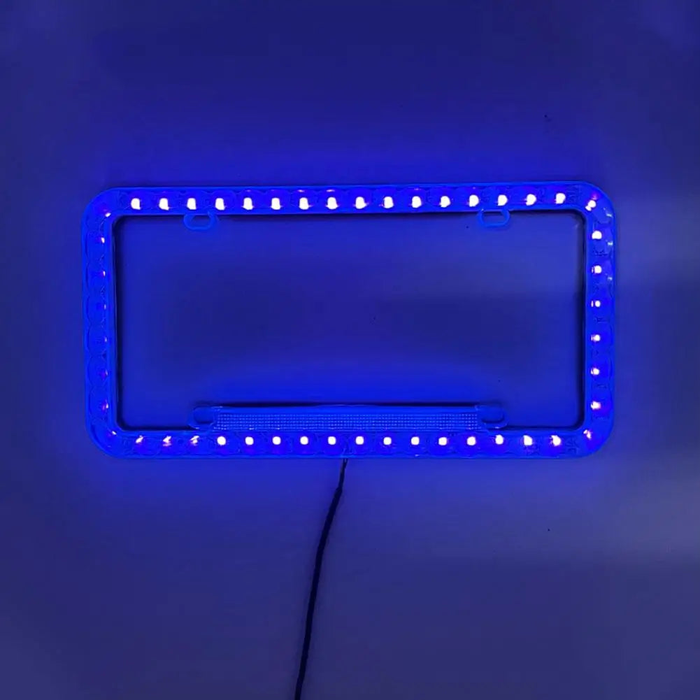 LED License Plate Frame Light 12V Car Rear License Plate Frame LED Lights With Multiple Light Modes Auto Accessries