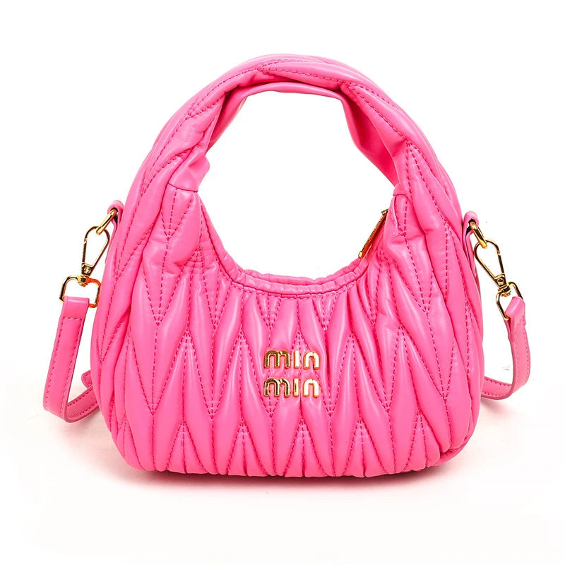 Luxury Brand Elegant Leather Messenger Bag For Ladies, Crossbody Shoulder Function Famous Designer Handbag