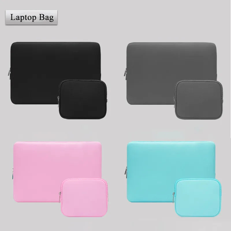 Portable Laptop Bags 6-15.6Inch Laptop Sleeve Bag Soft Notebook Case for Macbook Dell Pouch Skin Cover Travel Business Briefcase