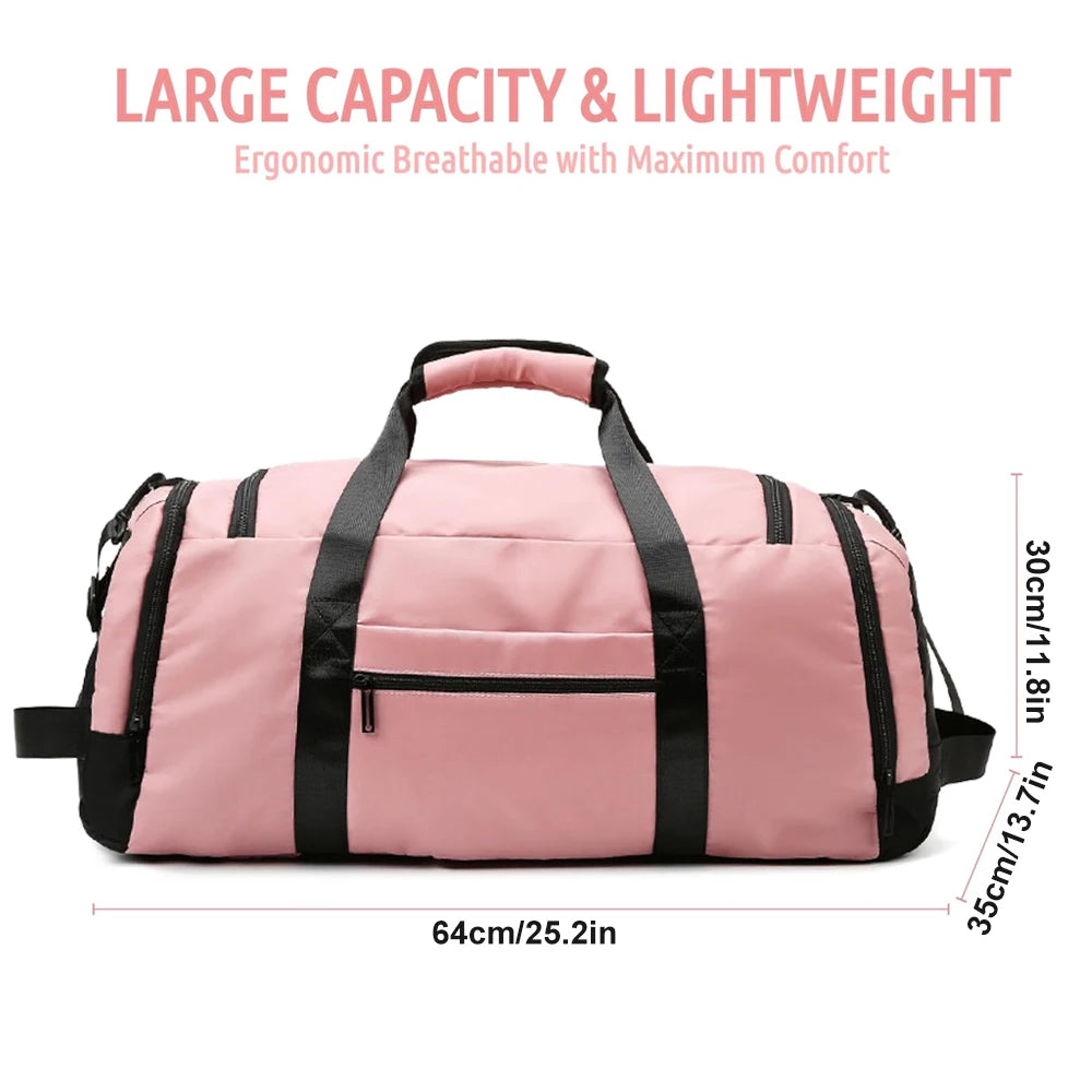 1PCS Gym Bag for Men Women with Shoes Compartment and Wet Pocket Convertible Duffle Bag and Gym Backpack Waterproof Sports Bags