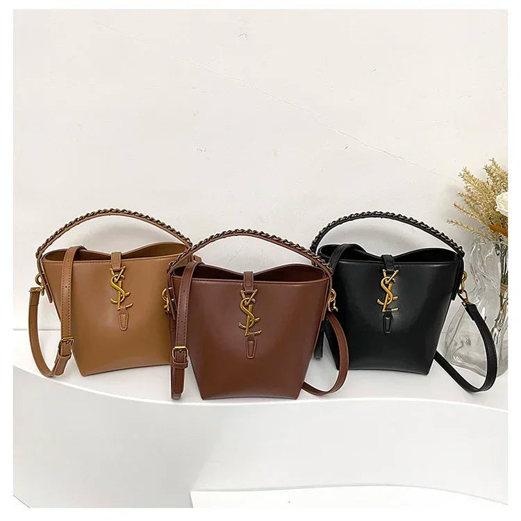 2025 Summer New! Light - Luxury Women's Bucket Bag - High - End Niche Design, Stylish Shoulder Messenger for All Occasions