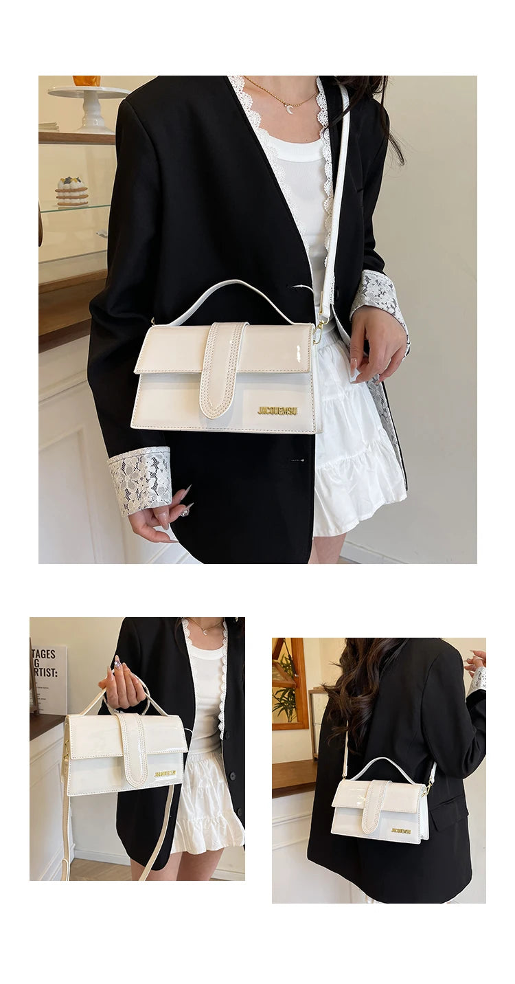 Luxury High-End Designer Paris Fashion Bag For Women Featuring Elegant Leather Crossbody Strap