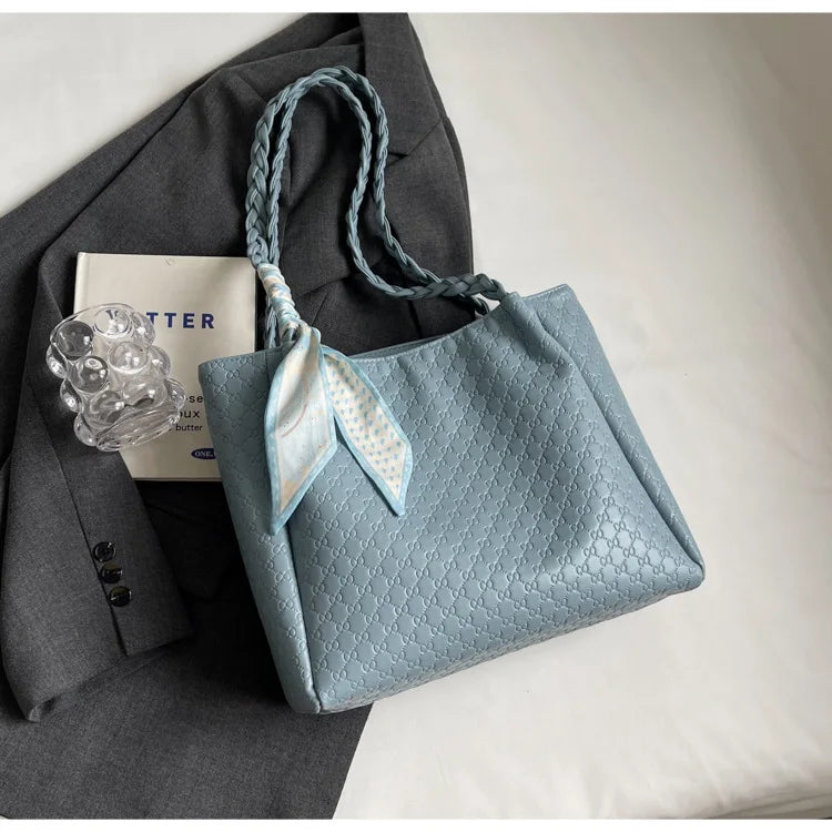 Fashion Tote Bag for Women Large Capacity Shoulder Purse Designer Handbag Simple Style Casual Office Commute Daily Use